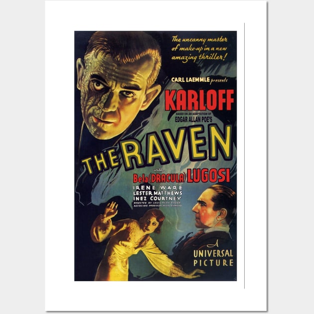 The Raven - Karloff Wall Art by RockettGraph1cs